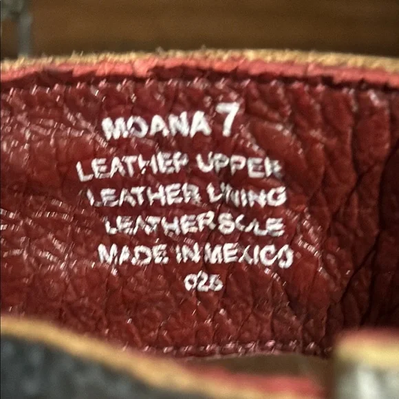 Freebird Gray and Brown Flats with Distressed Leather and Ankle Strap Si… - Picture 5 of 12